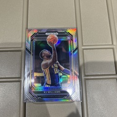 2023 Panini Prizm Draft Picks KJ Williams #28 Silver Holo Prizm Rookie